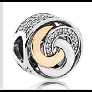 Pandora Interlined Circles Charm